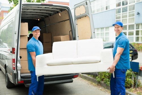 Professional moving team handling flat removals in Yeading
