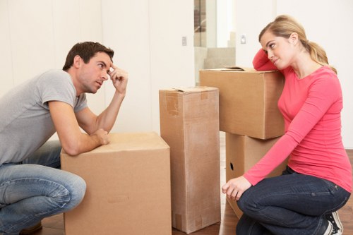 Expert packing team preparing household belongings in Yeading