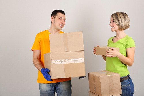 Packed boxes and protective wrapping for local removals in Yeading